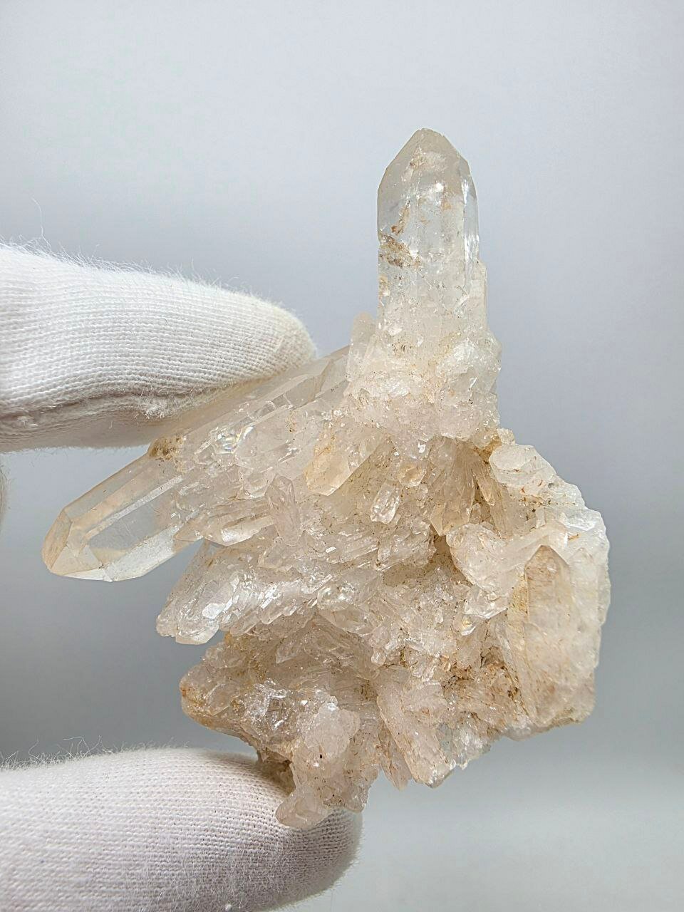 Горный хрусталь (Щётка) 73 мм, 51 г, Россия, Дальний Восток — фото 1