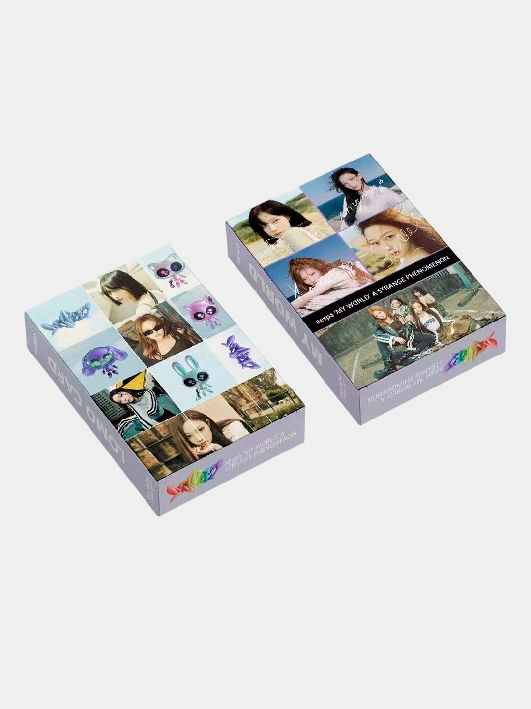 Коллекционные карты Lomo Aespa K-pop, 55 шт, 8.7x5.7 см, фан-карточки