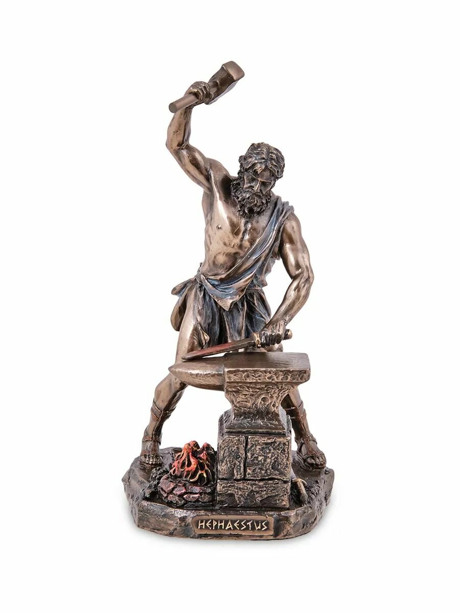 Статуэтка Гефест бог огня, 10,5*10*21 см, материал полистоун — фото 1