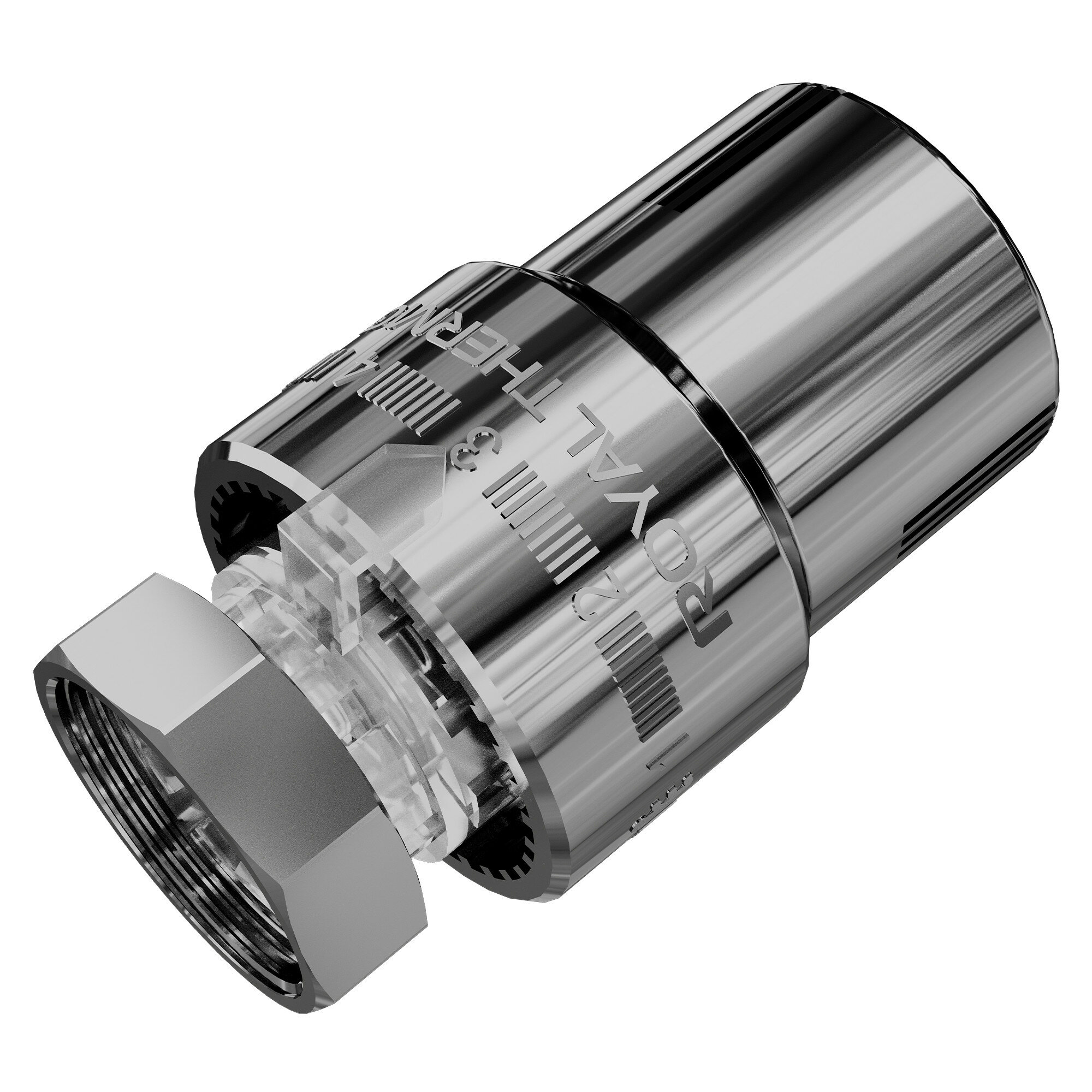 Термоголовка жидкостная Royal Thermo М30х1,5, жидкостная, для радиаторов, хром