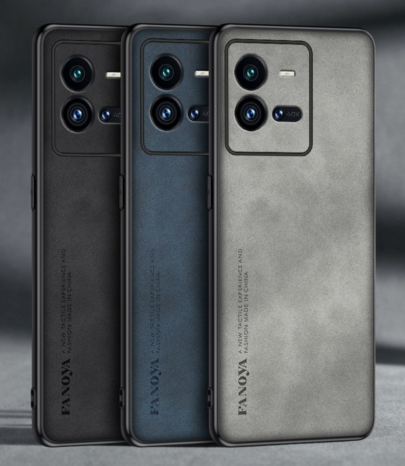 Чехол накладка MyPads для Vivo Y35 4G 2022 и Vivo Y22 из силикона с вставкой из эко-кожи серый