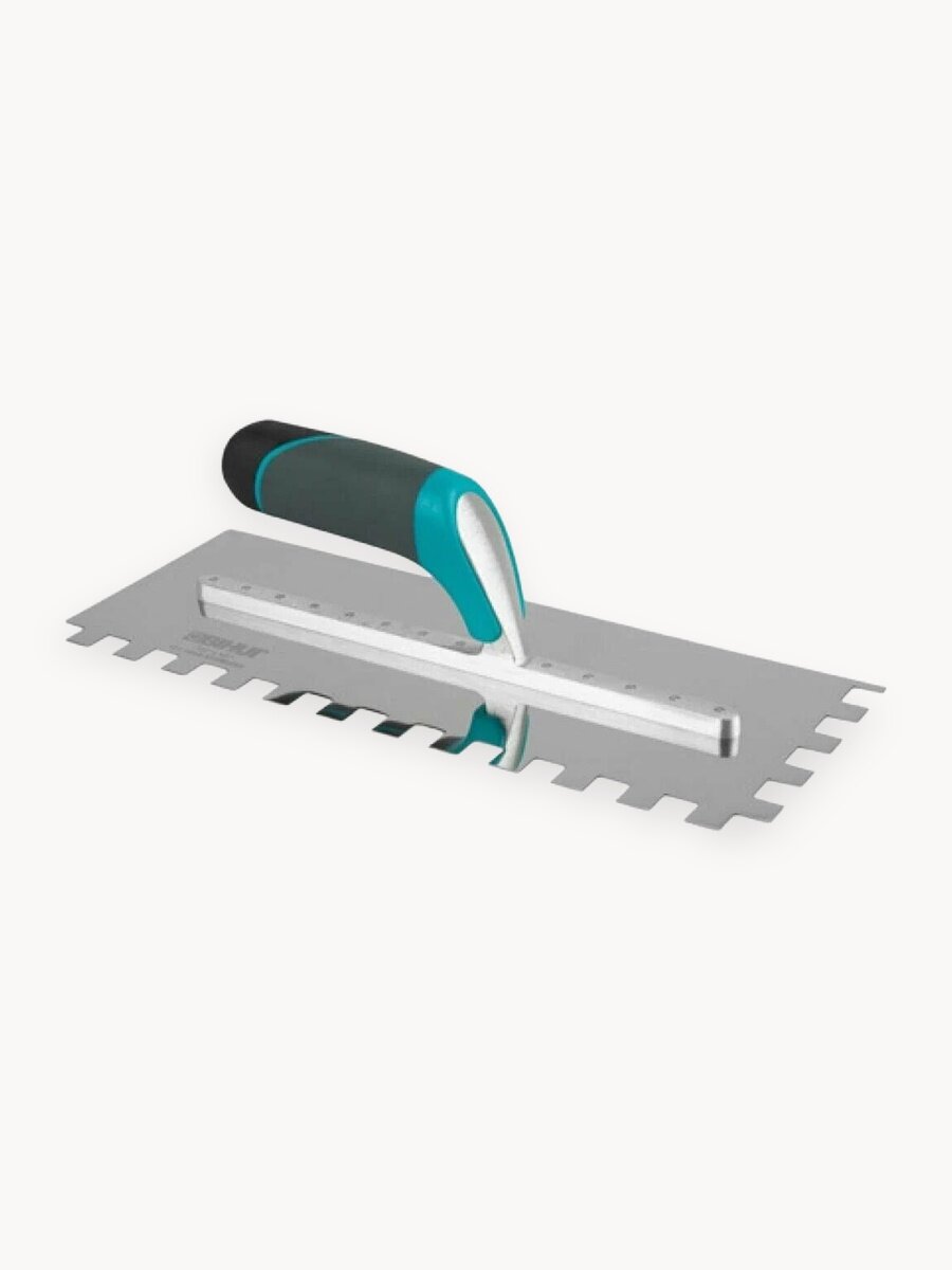 Шпатель BIHUI металлический зубчатый 280 х 120 х 06 мм нерж. сталь