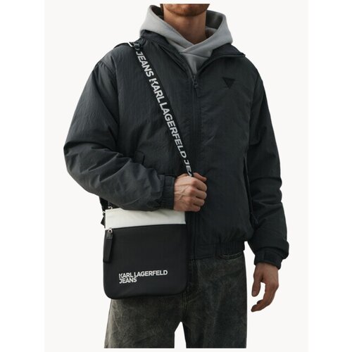 Сумка кросс-боди Karl Lagerfeld фактура гладкая черный 14114₽