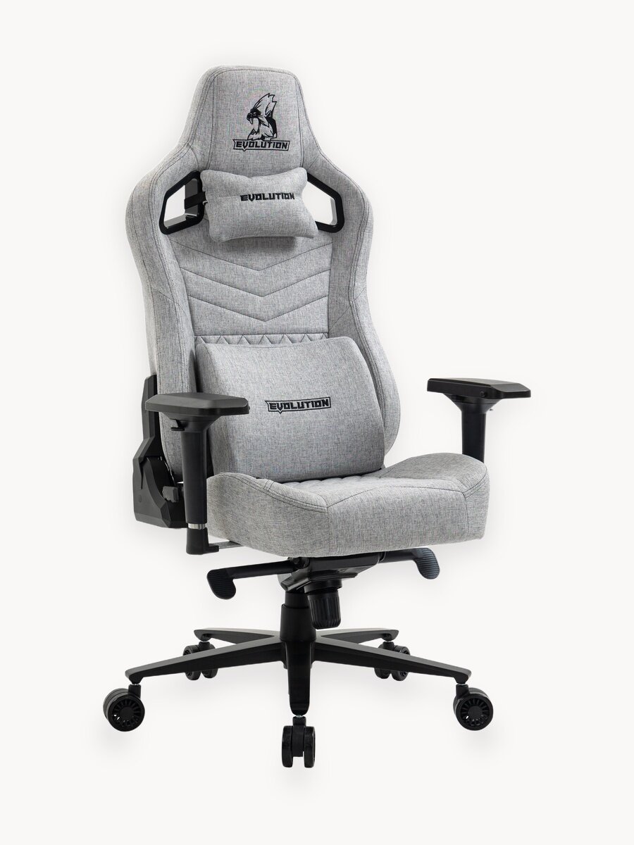 Игровое компьютерное кресло EVOLUTION NOMAD Grey, тканевое, Мультиблок
