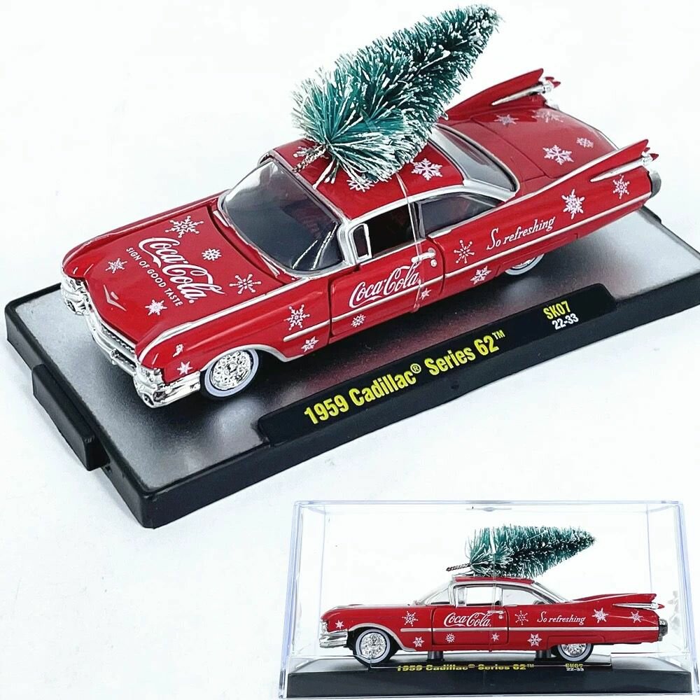 M2 Machines 1:64, литая модель автомобиля Coca-Cola(1959 Кадиллак 62)