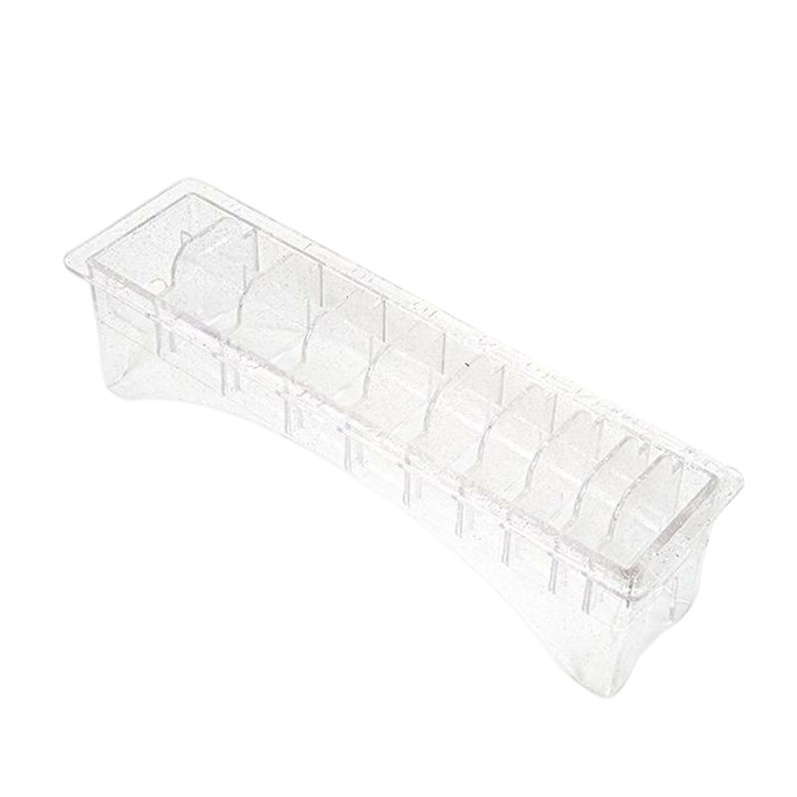 Прозрачная коробка для хранения расчесок Guide Comb Storage Box на 10 ячеек для парикмахерской.