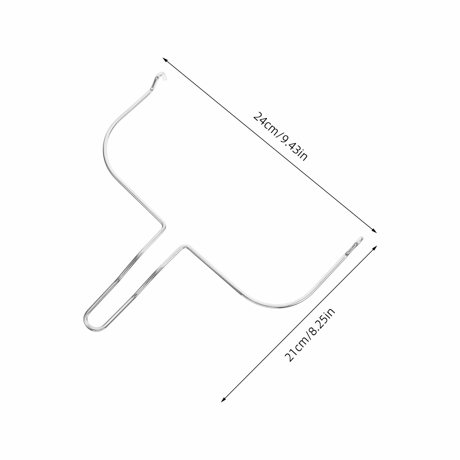 Вилка Для Жарки Курицы В Электрической Печи Размер 24.00X21.00X1.60Cm Серебристый Цвет