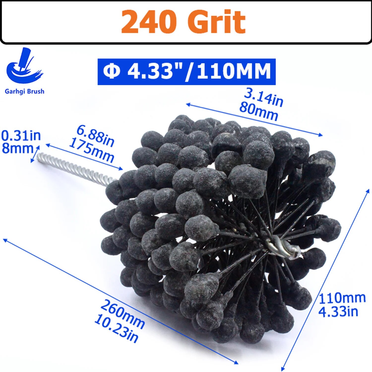 Абразивная щетка Garhgi 240 Grit, 110mm