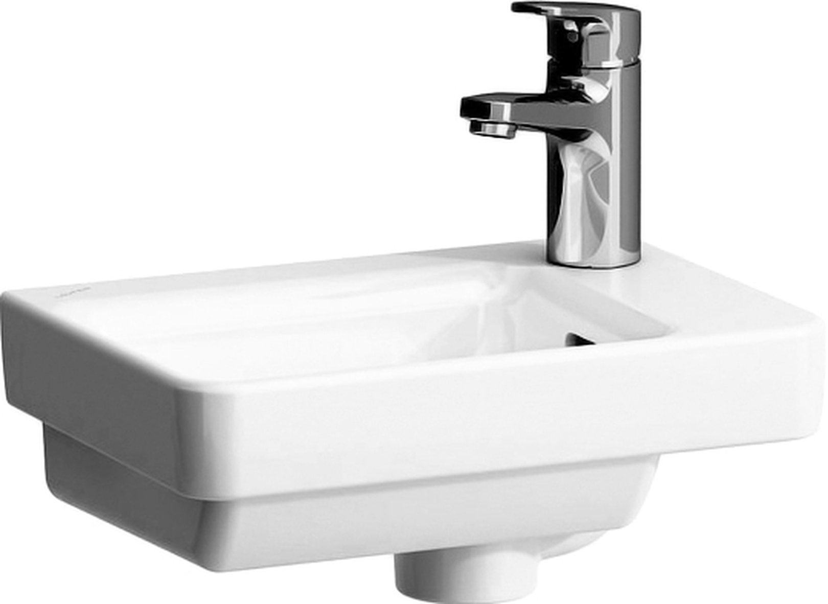 Раковина Laufen Pro S асимметричная 8.1596.0.000.104.1, фарфор, 36x25 см