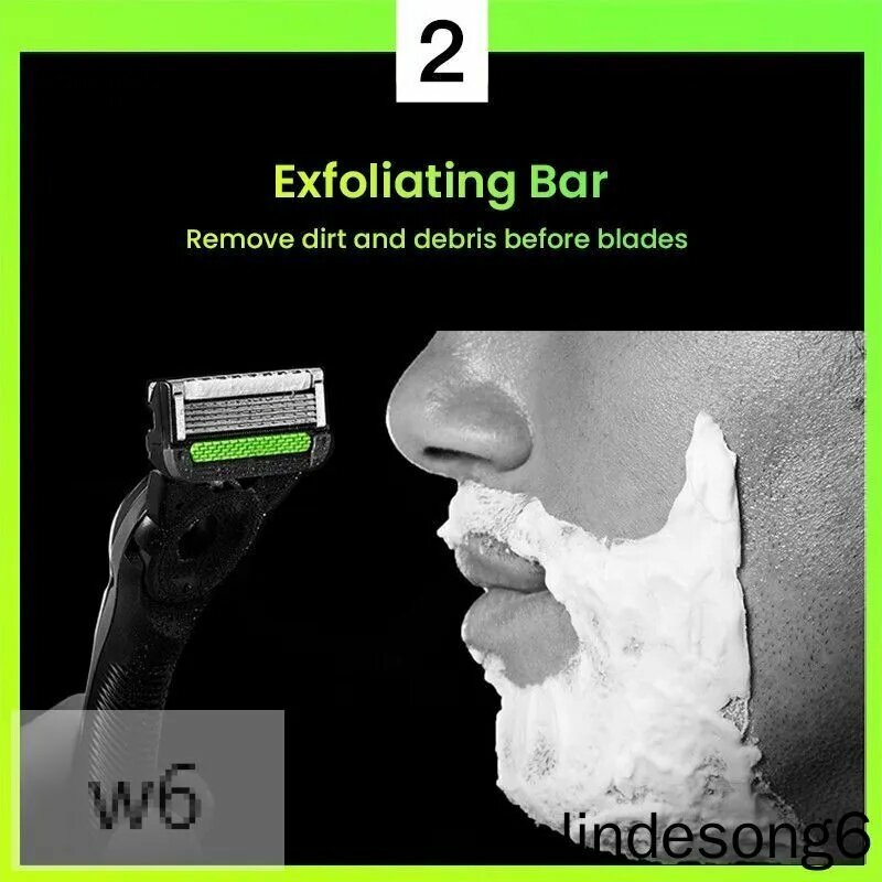 Бритва Labs Heated Razor, многоразовая, мужская, пятислойная, 3 шт. в подарочной коробке — фото 1