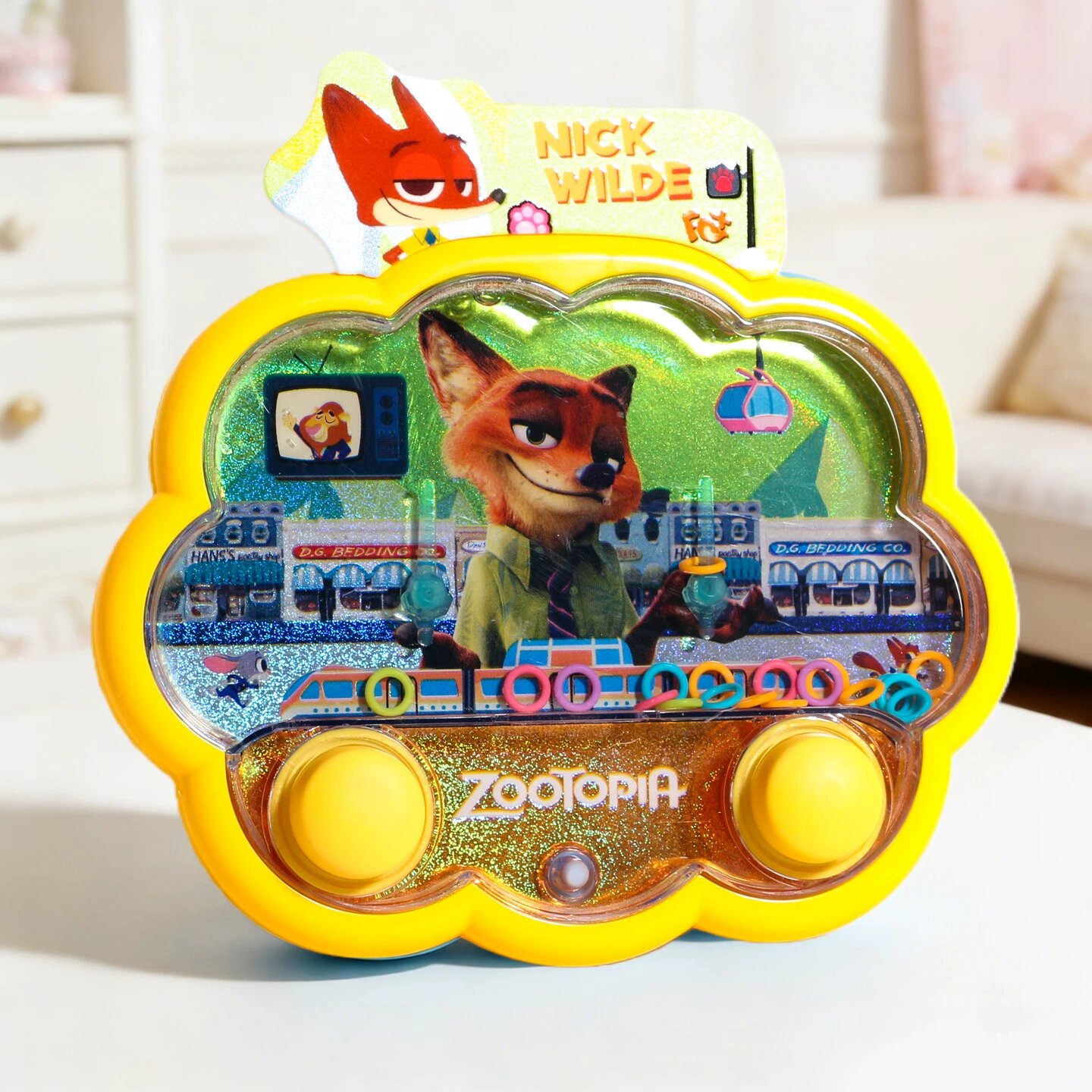 Disney Zootopia Водная игра с кольцами для детей 3-6 лет, желтый Ник