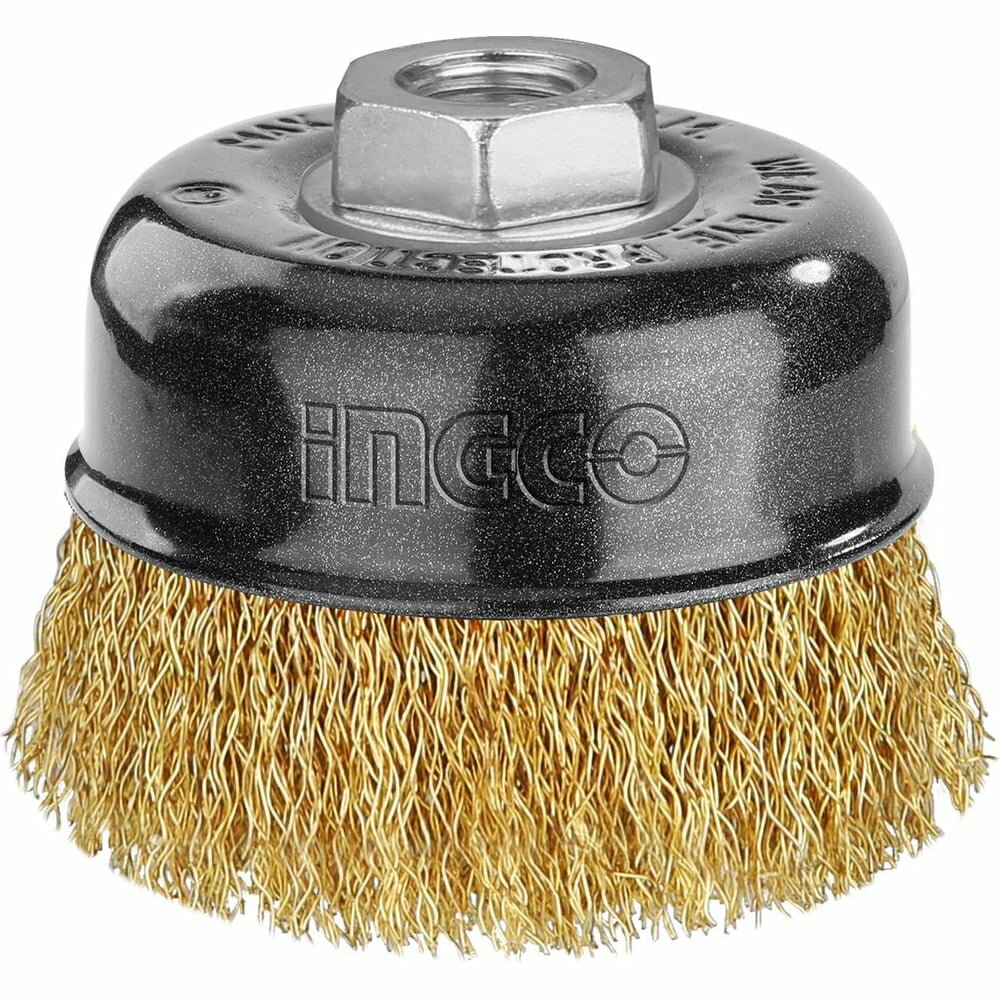 Щетка-крацевка с гайкой INGCO 125 мм INDUSTRIAL WB11255