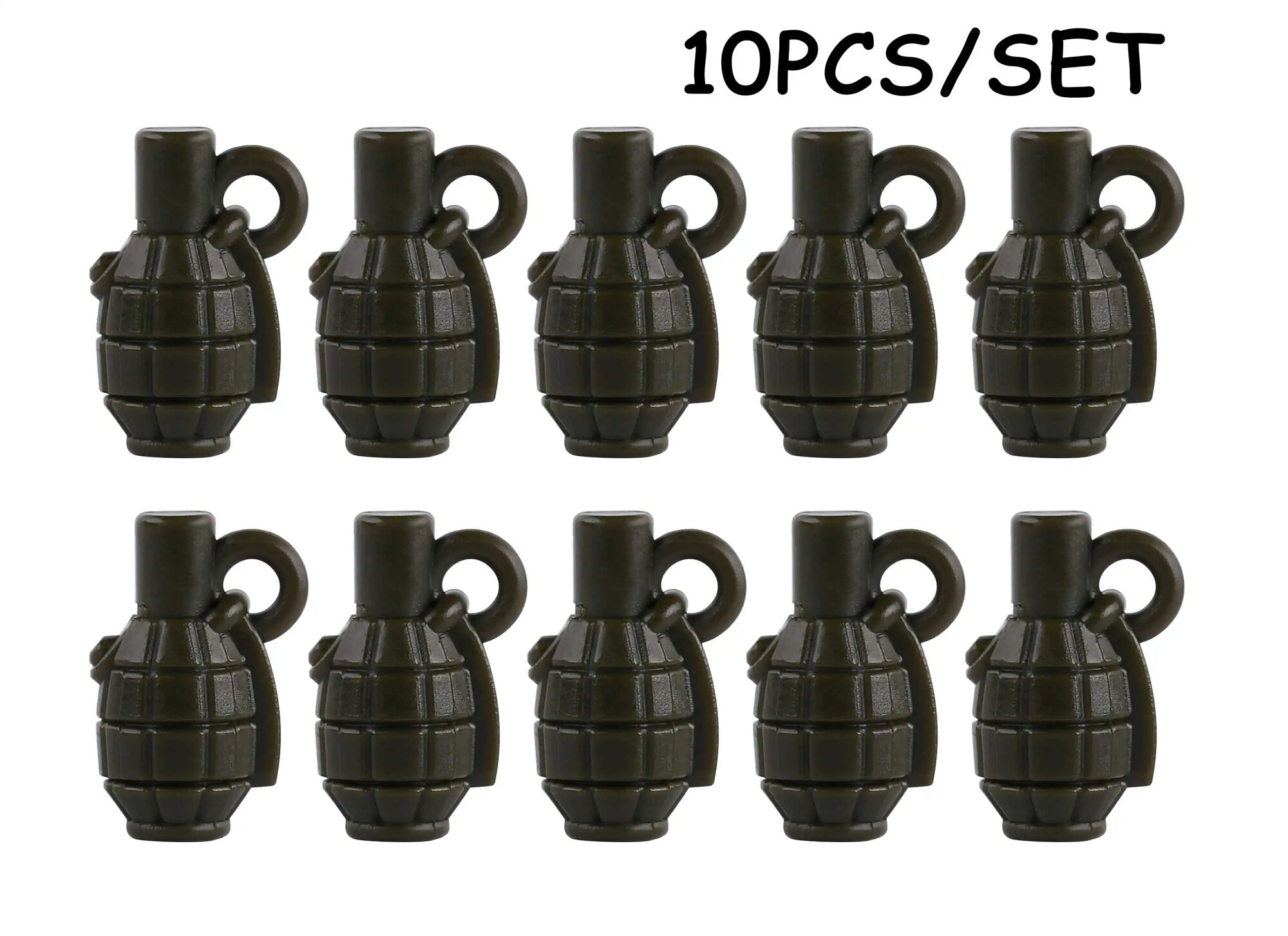 BRICKPANDA Военные солдаты Вторая мировая война конструктор Черный, B12-35-3-10PCS