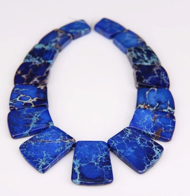 Бусины из морского камня YAMMY 15 шт. Темно-синий, Lapis Blue