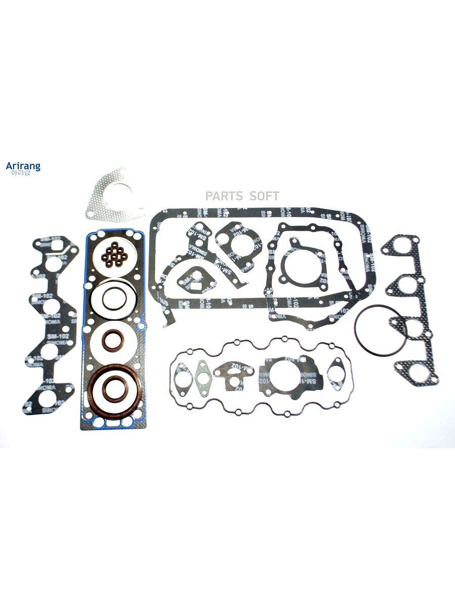 ARIRANG ARG181269 Комплект прокладок двигателя Daewoo (Lanos 1.3/1.5 SOHC, Nexia SOHC 08-)