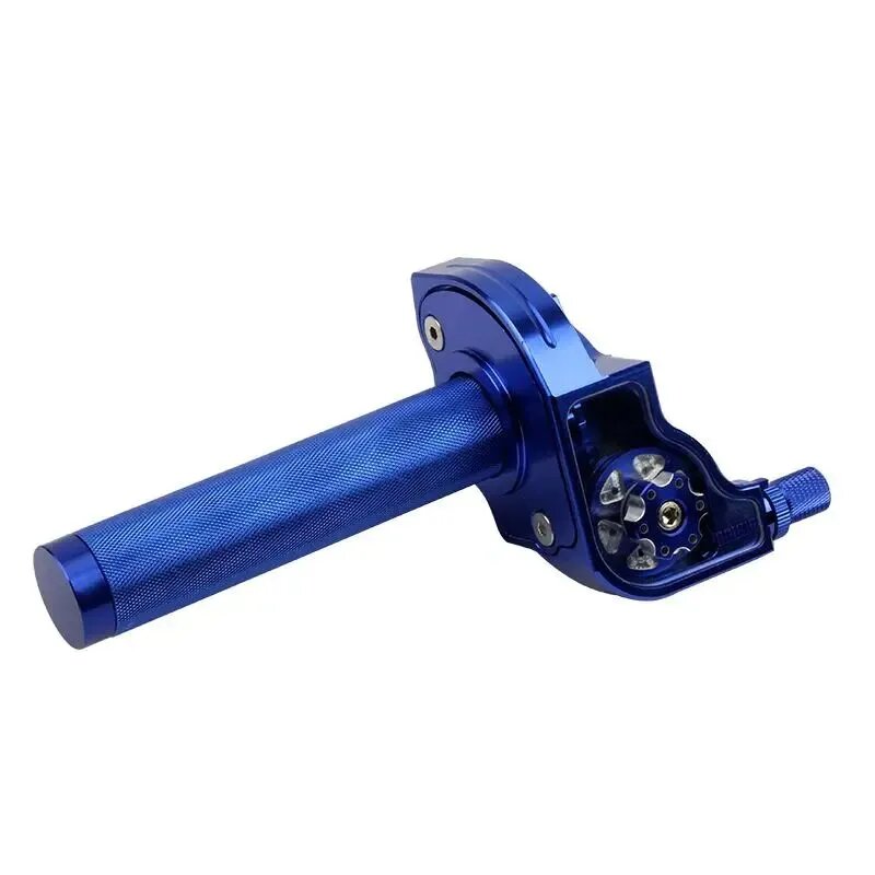 CNC алюминиевые мотоциклы дроссельные ручки 22 мм для Honda CRF Yamaha Kawasaki KLX, синий, 1 шт.