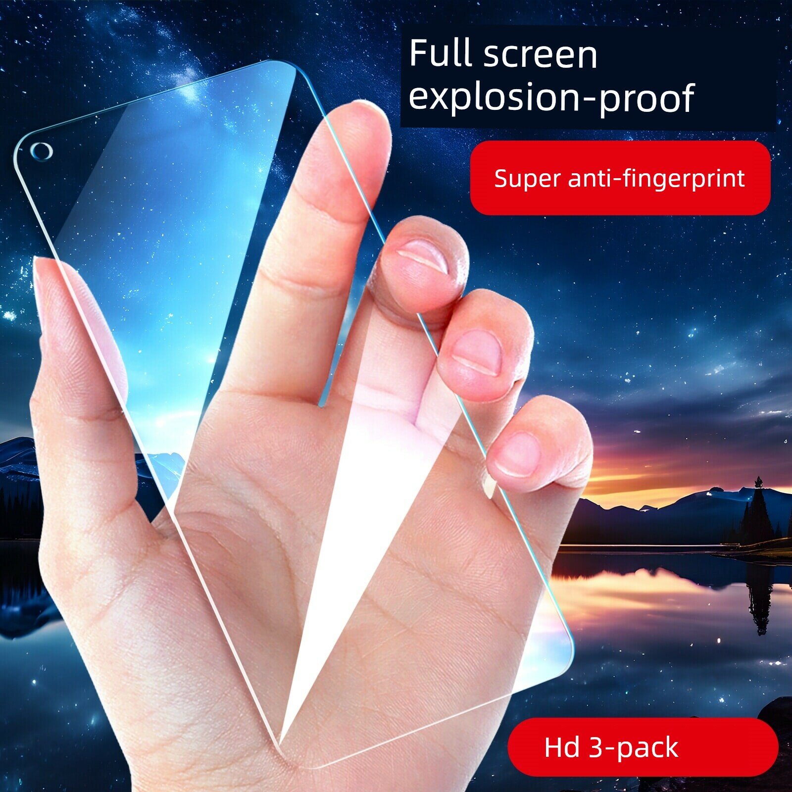 Защитное стекло для экрана OPPO A95 с антицарапиной и защитой от отпечатков пальцев, 3 шт. для защиты дисплея смартфона