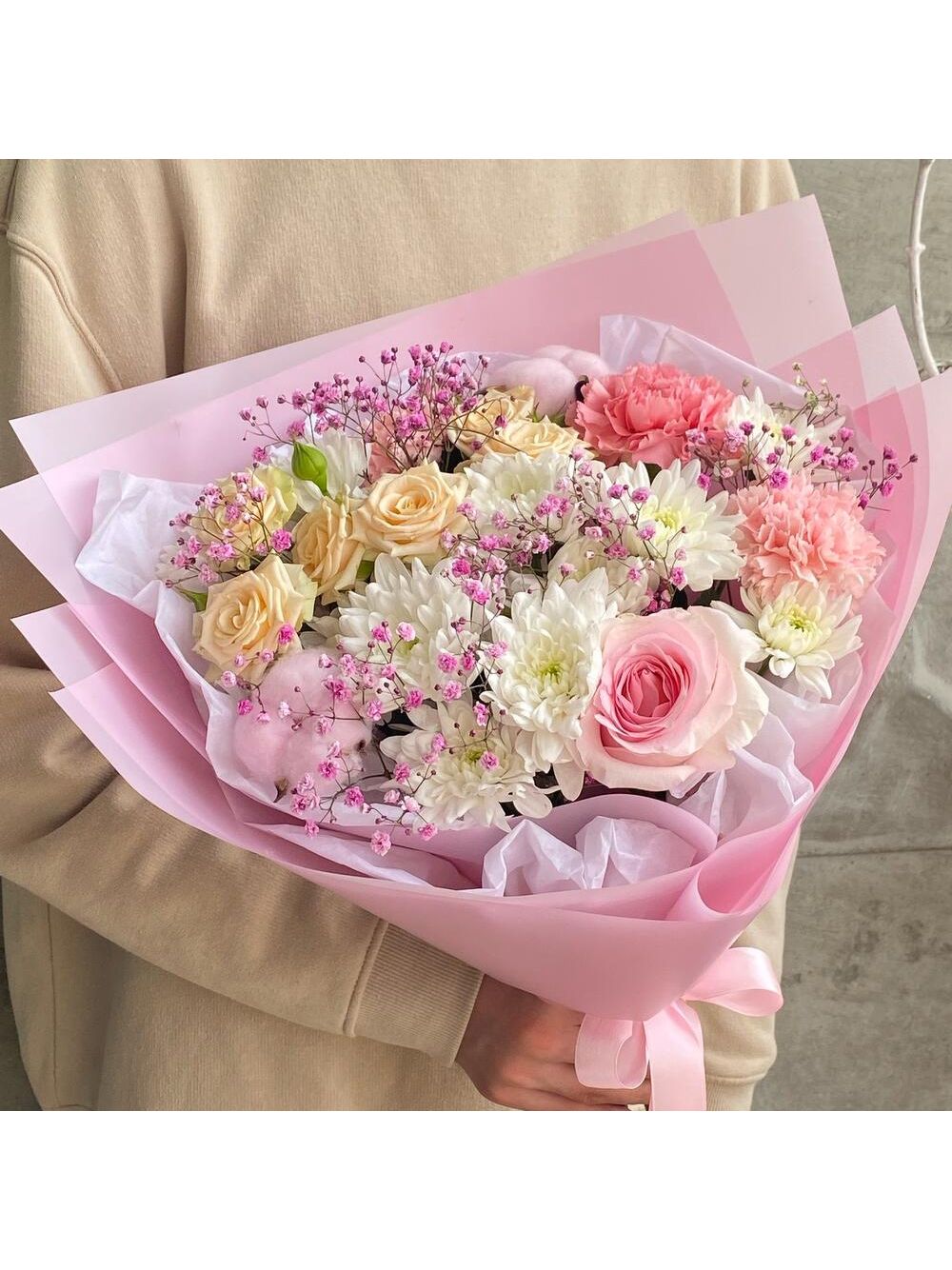 Нежный букет Зефир от Arenaflowers