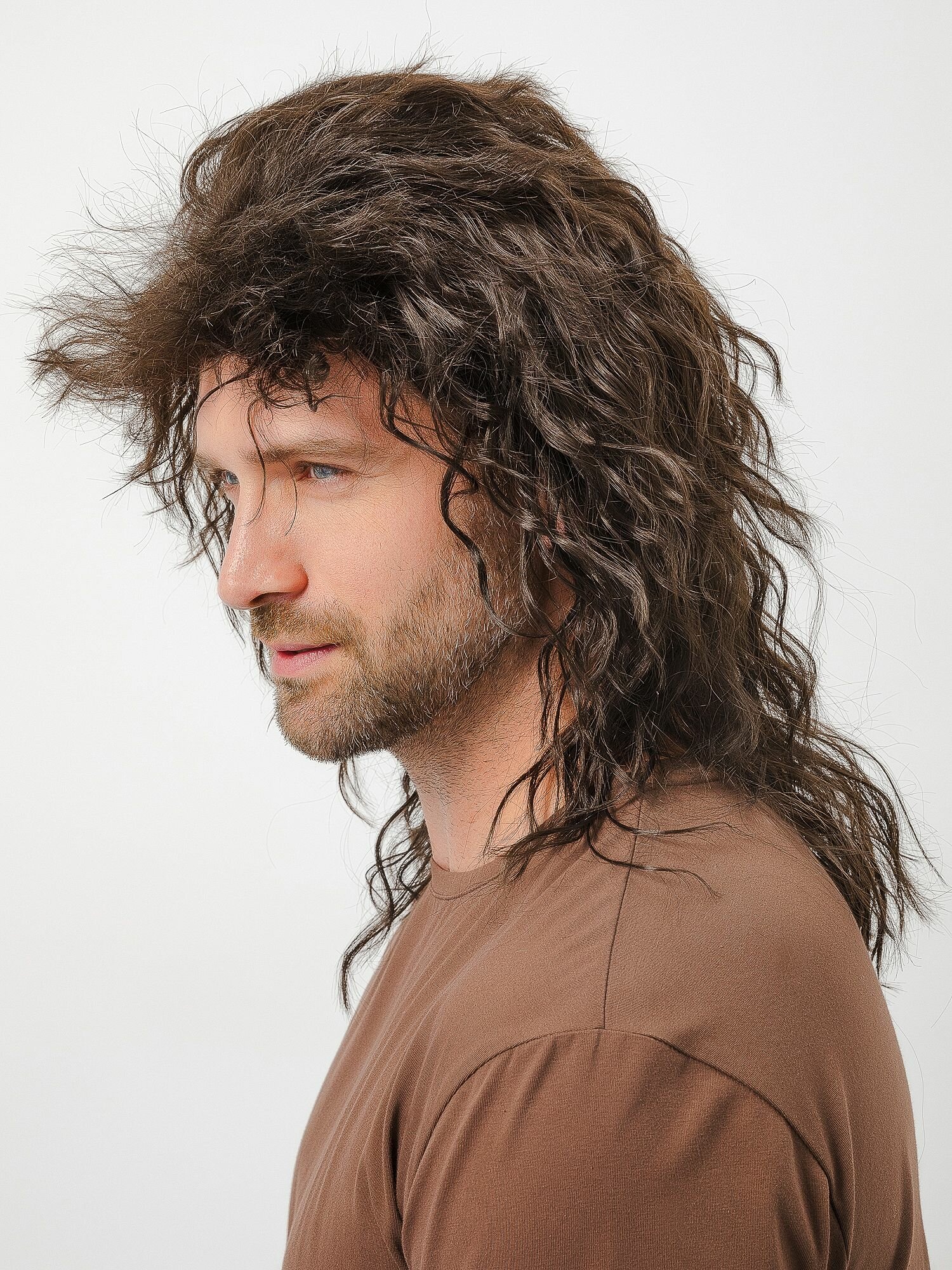 Парик мужской, кудрявый, в стиле 80х — фото 1