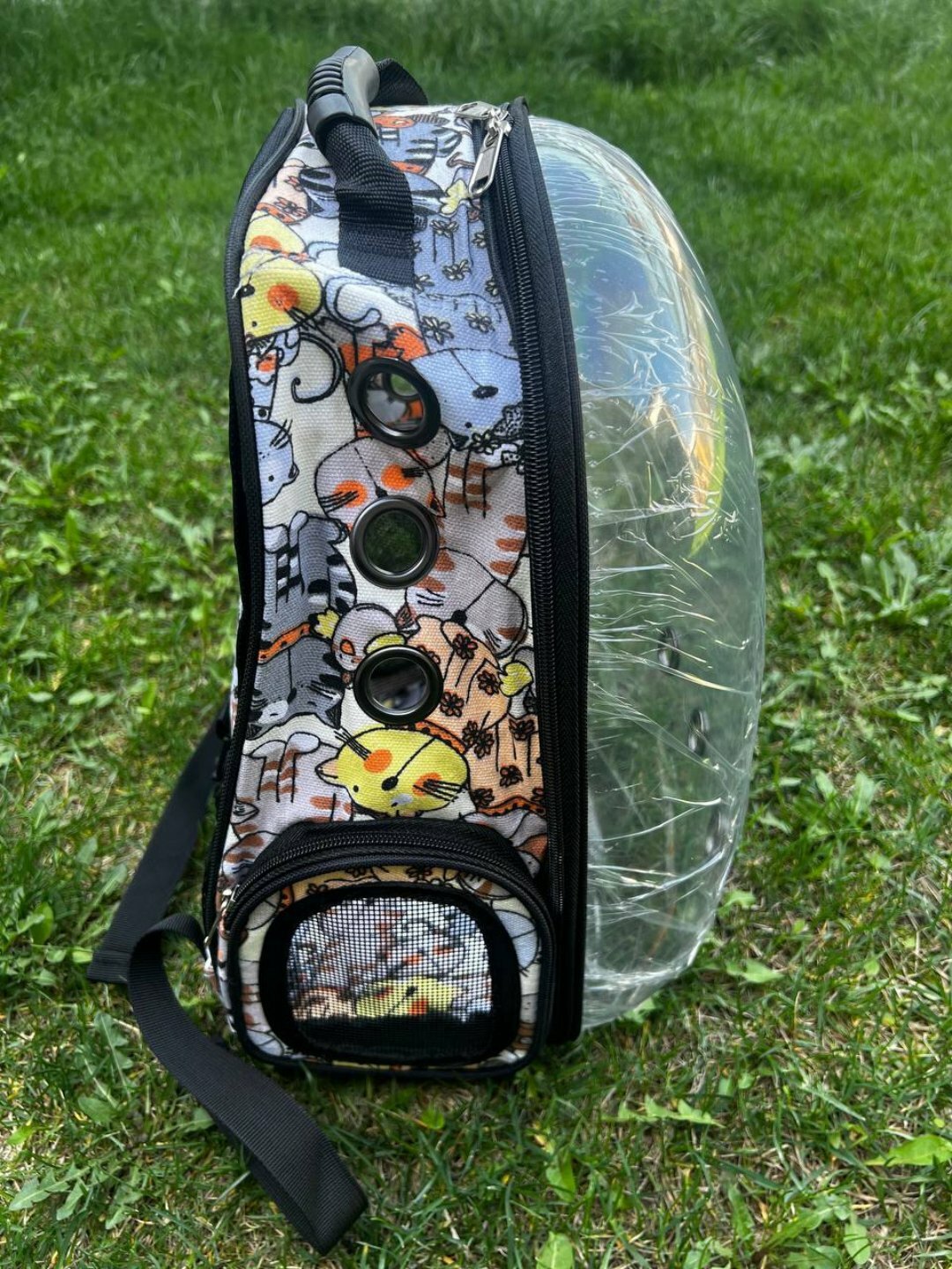 Универсальный удобный рюкзак для кошек и щенят 41*27*31см (2024)