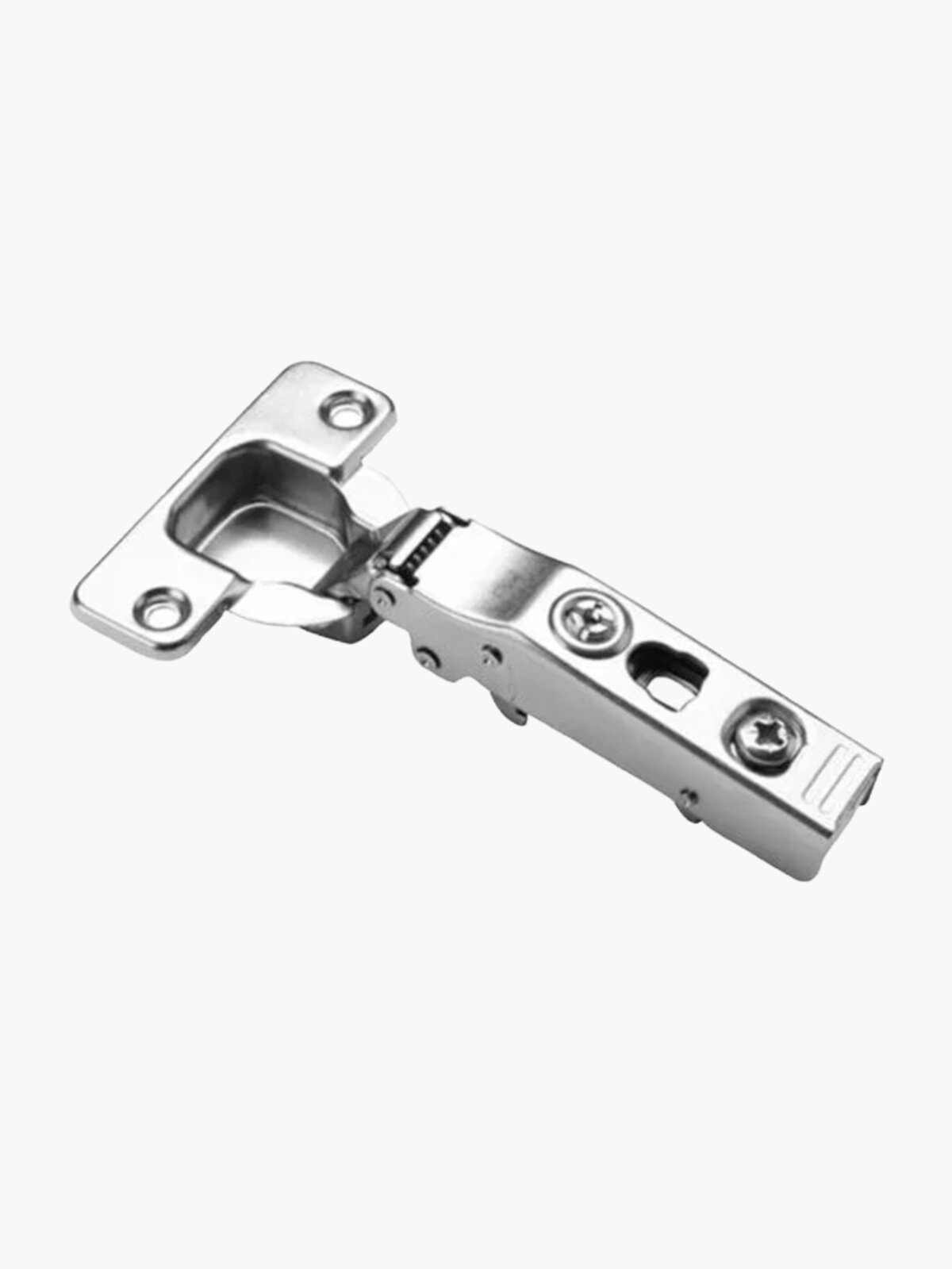 Петли мебельные с доводчиком 2 шт. накладные clip-on 100 градусов DTC PIVOT PRO 45 мм + подкладка под петлю 3D 2 шт. + комплект заглушек + крепеж
