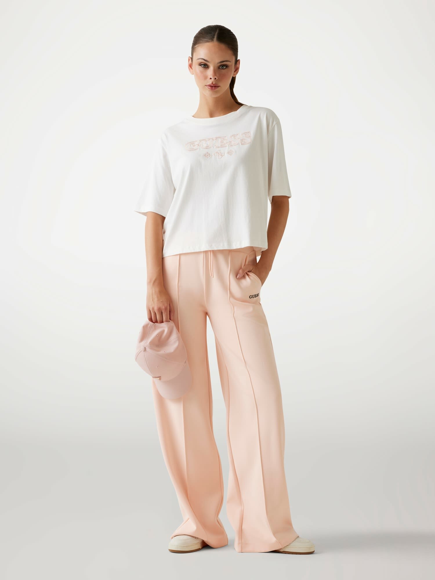 Футболка GUESS, размер M, белый, — фото 1