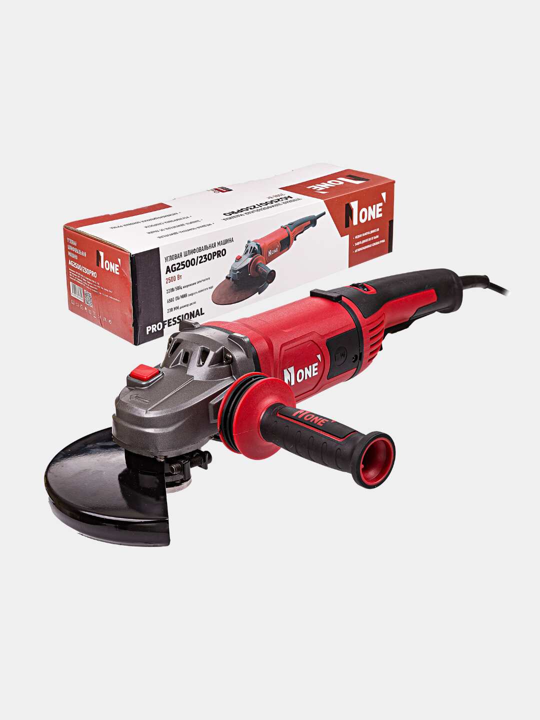 Болгарка, УШМ, NUMBER ONE AG2500/230PRO, 2500 Вт, 6500 оборота/мин — фото 1