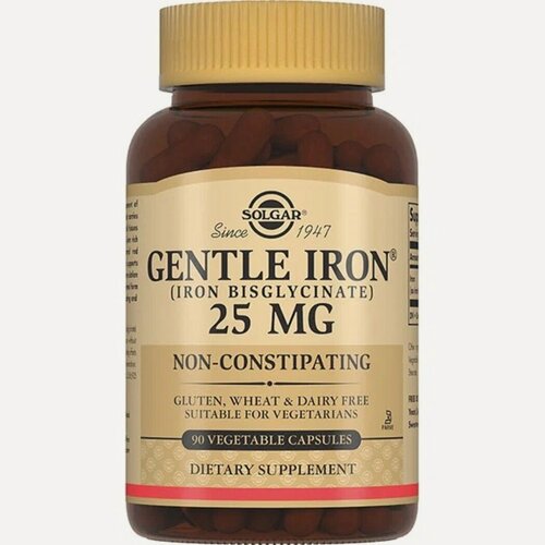 Изображение товара Солгар Легкодоступное железо Джентл Айрон капсулы 475мг N90