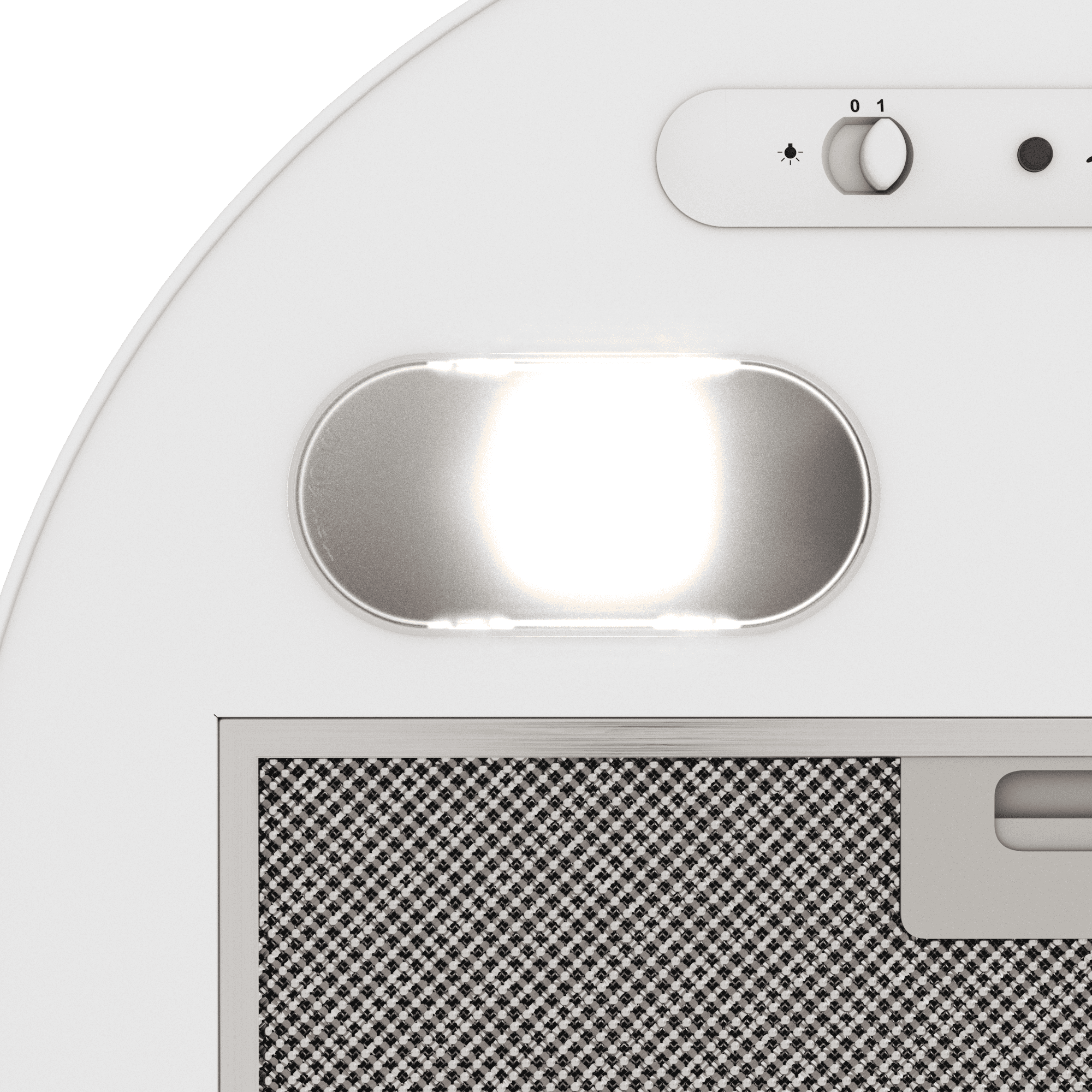 Вытяжка ELIKOR EP5421WW, купольная, пристенная, 430м³/час, белая — фото 1