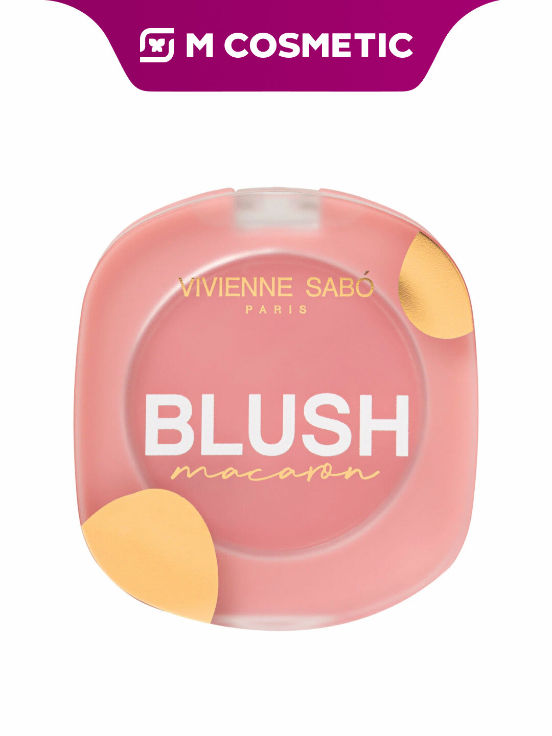 VIVIENNE SABO Матовые румяна для лица Macaron тон 02 Холодный розовый, 4,1гр