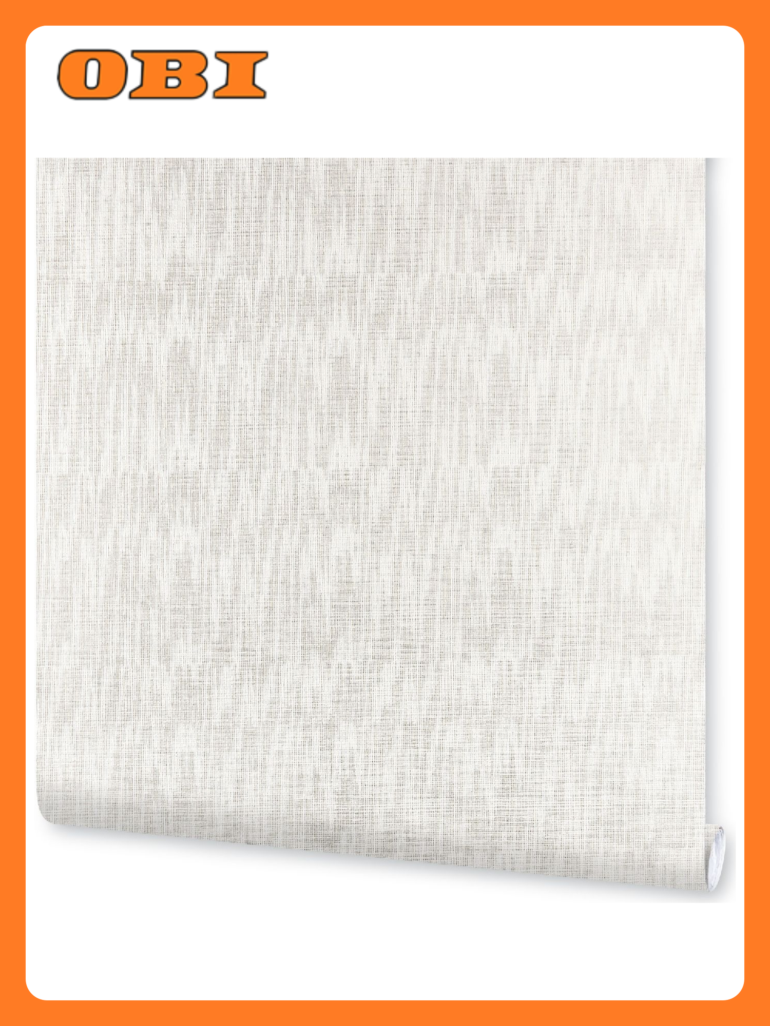 Обои флизелиновые Vilia wallpaper Лен под покраску 106х10 м белый