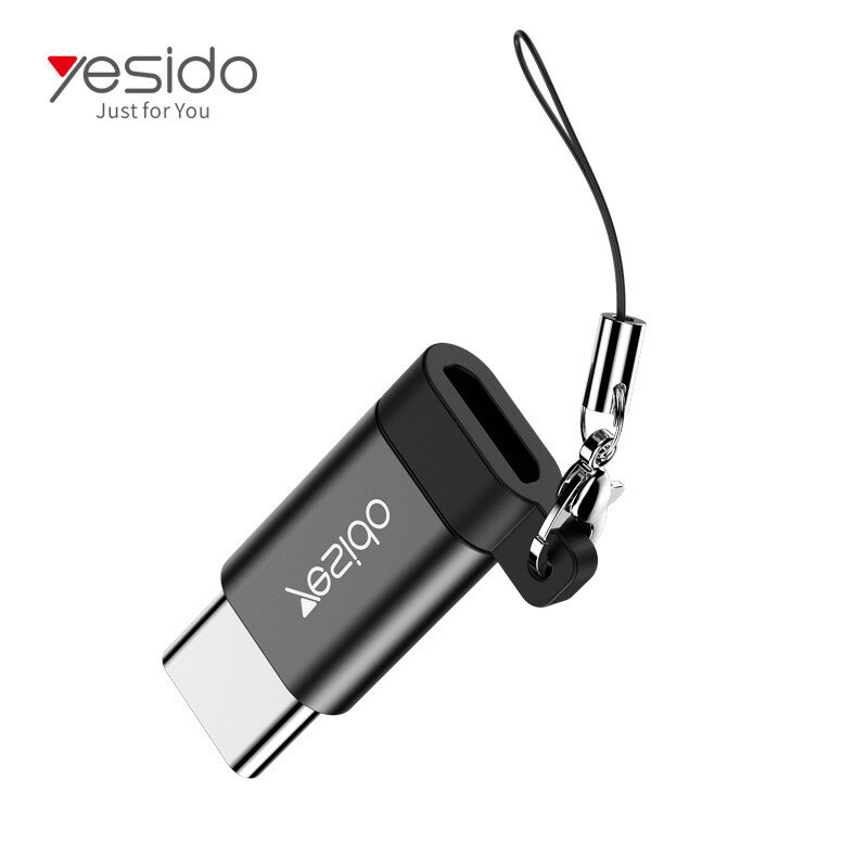 Адаптер Yesido Micro USB Type-C, быстрая зарядка 2,4 А и передача данных. — фото 1