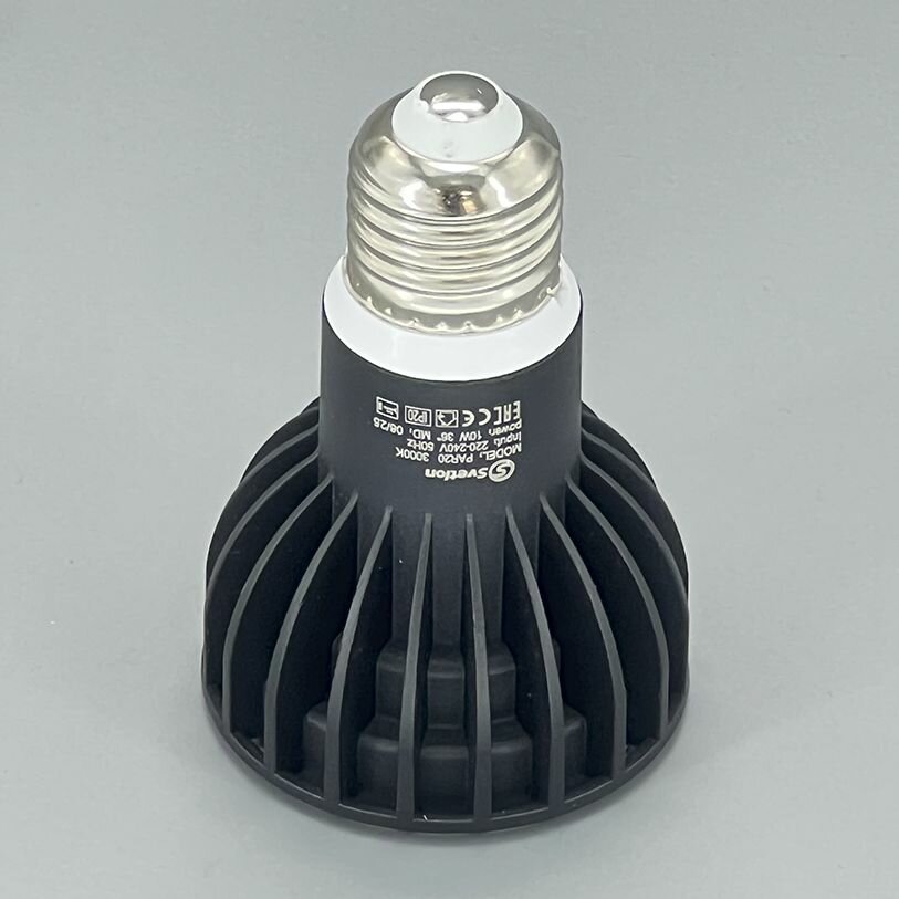 Лампа LED PAR20 E27 10W угол 36 теплый белый свет