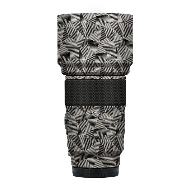Золотисто-титановая пленка-защита объектива Sony E-mount с рисунком скандинавского треугольника, антипригарная, 3М клей