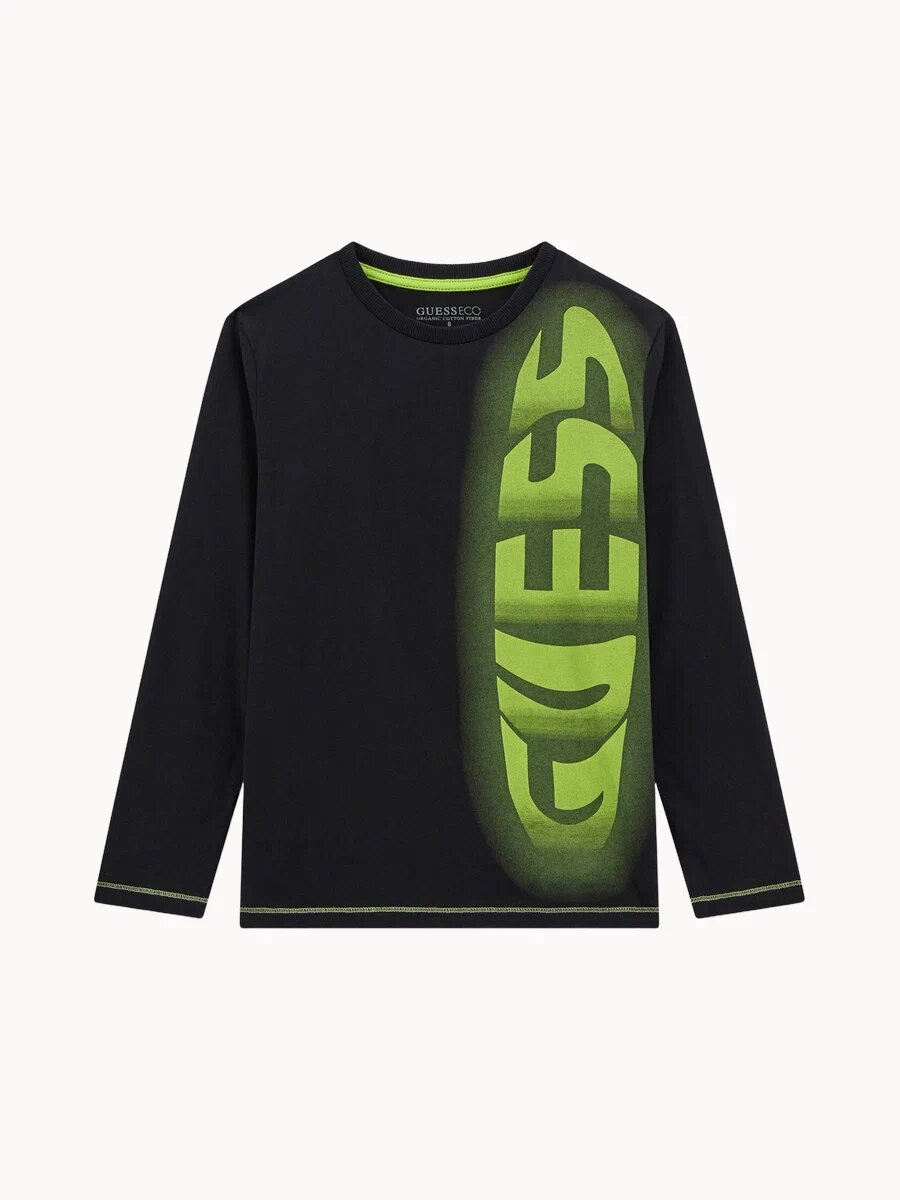 Лонгслив GUESS, размер 7 лет, черный — фото 1
