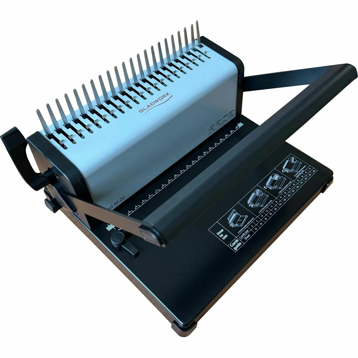 Брошюровщик Gladwork механический, А 4, 20-450 листов, пластиковая пружина