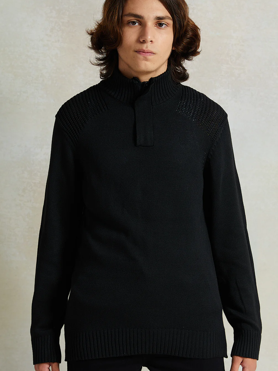 Пуловер REDTAG, размер 11-12 лет, black — фото 1