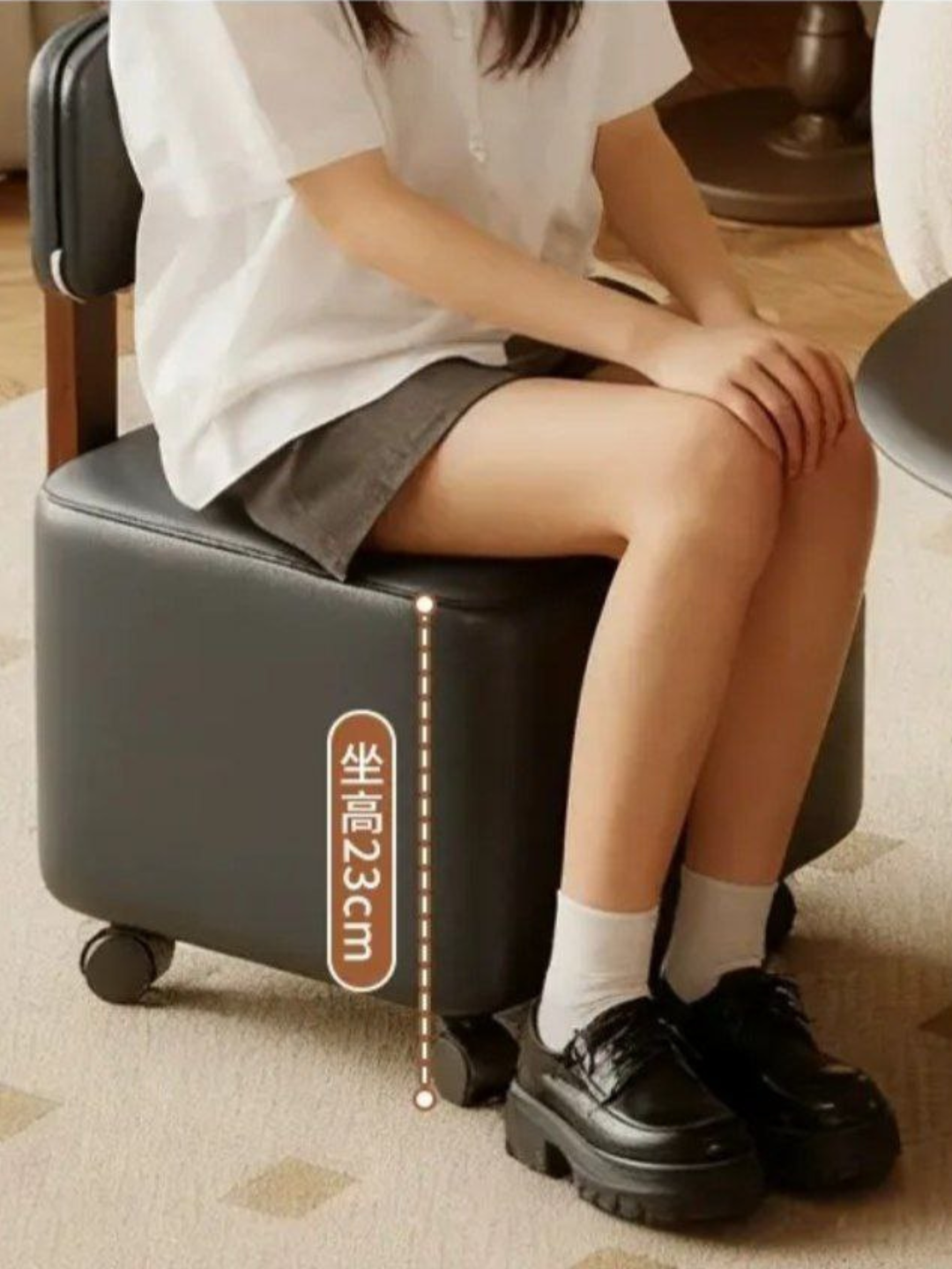 Пуфик из овечьей шерсти, мягкое, тёплое и комфортное для дома