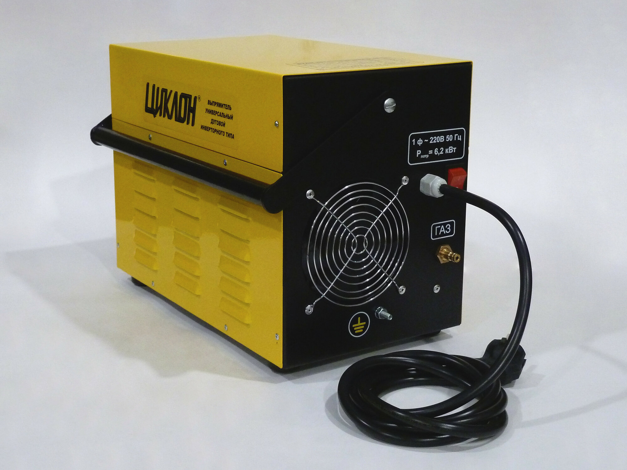 Сварочный полуавтомат инверторный Циклон ВУДИ-201 с горелкой, MIG/MAG/MMA, ток 200А, режим "заклепка", смена полярности — фото 1