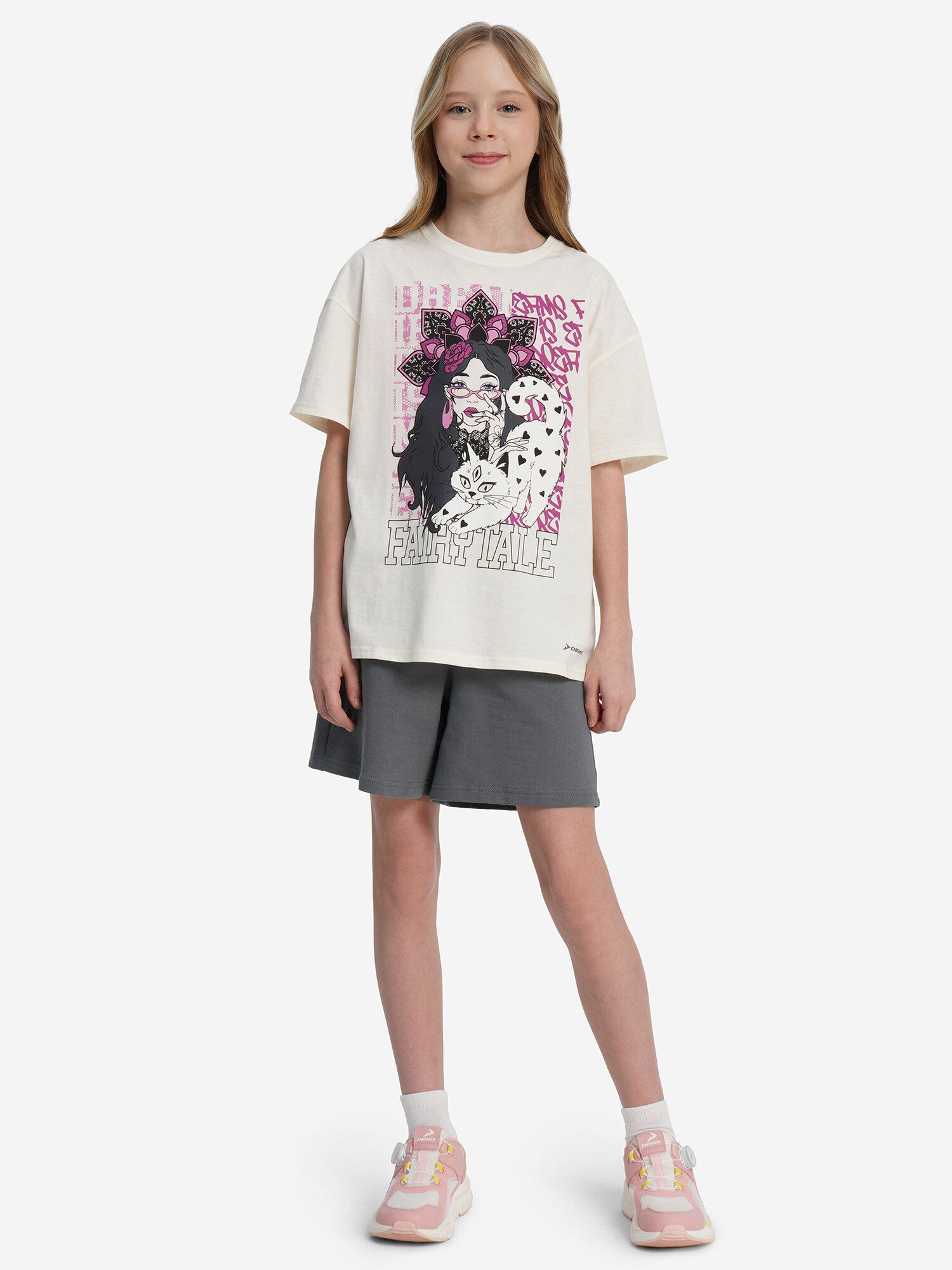 Футболка Demix, размер 158-164, кремовый — фото 1