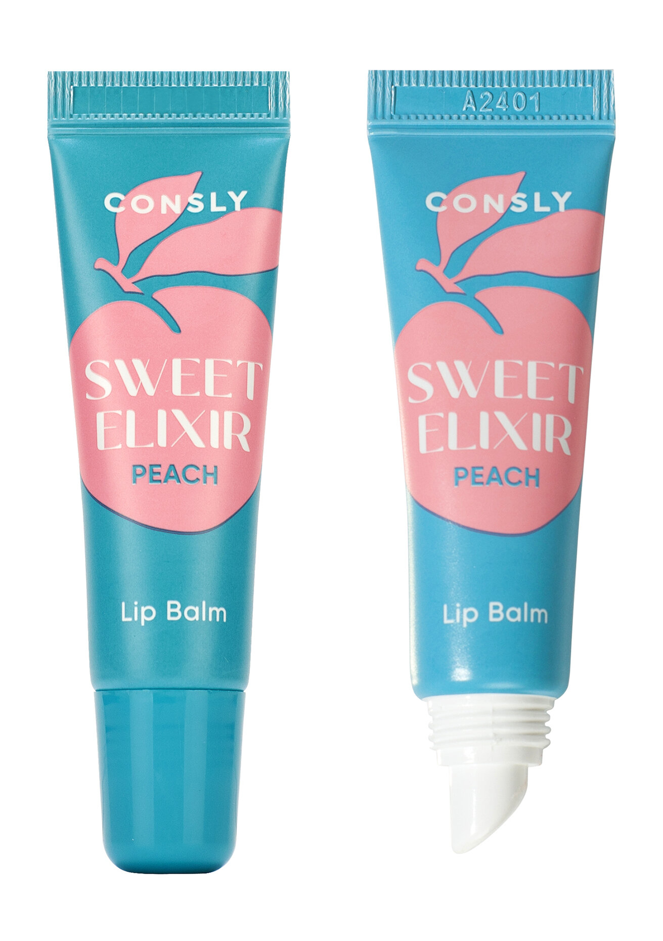 CONSLY Бальзам для губ Sweet Elixir с экстрактом персика, 10 мл