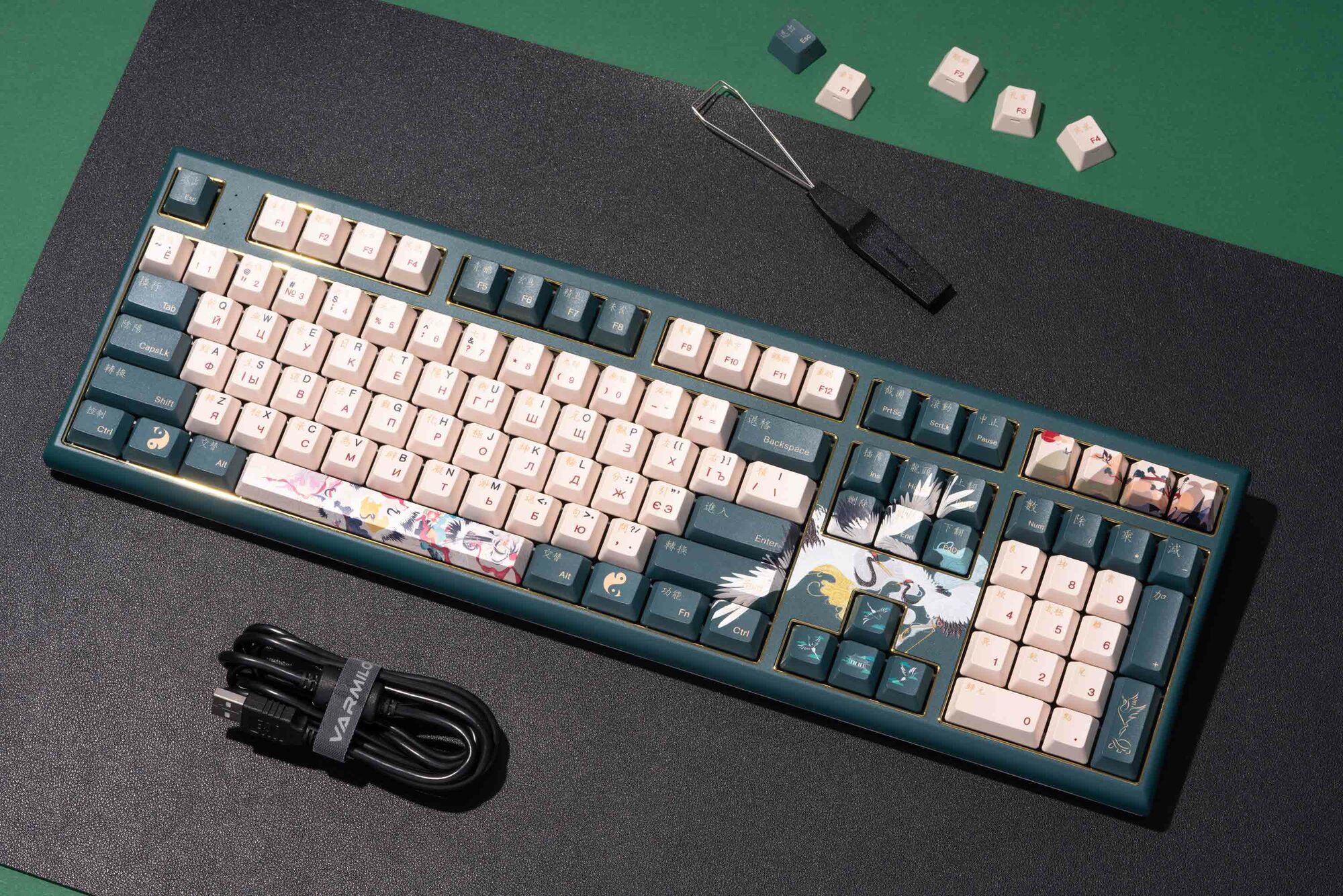 Клавиатура механическая Varmilo Lure VBS108 Crane Cherry MX Red 108 клавиш USB/Type-C UA