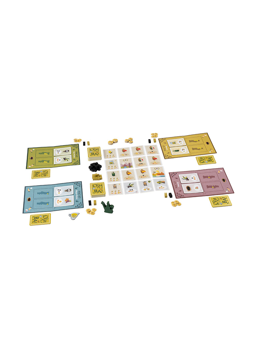 Набор настольных игр стратегий для всей семьи и детей Олива + Кофе + Рыба — фото 1