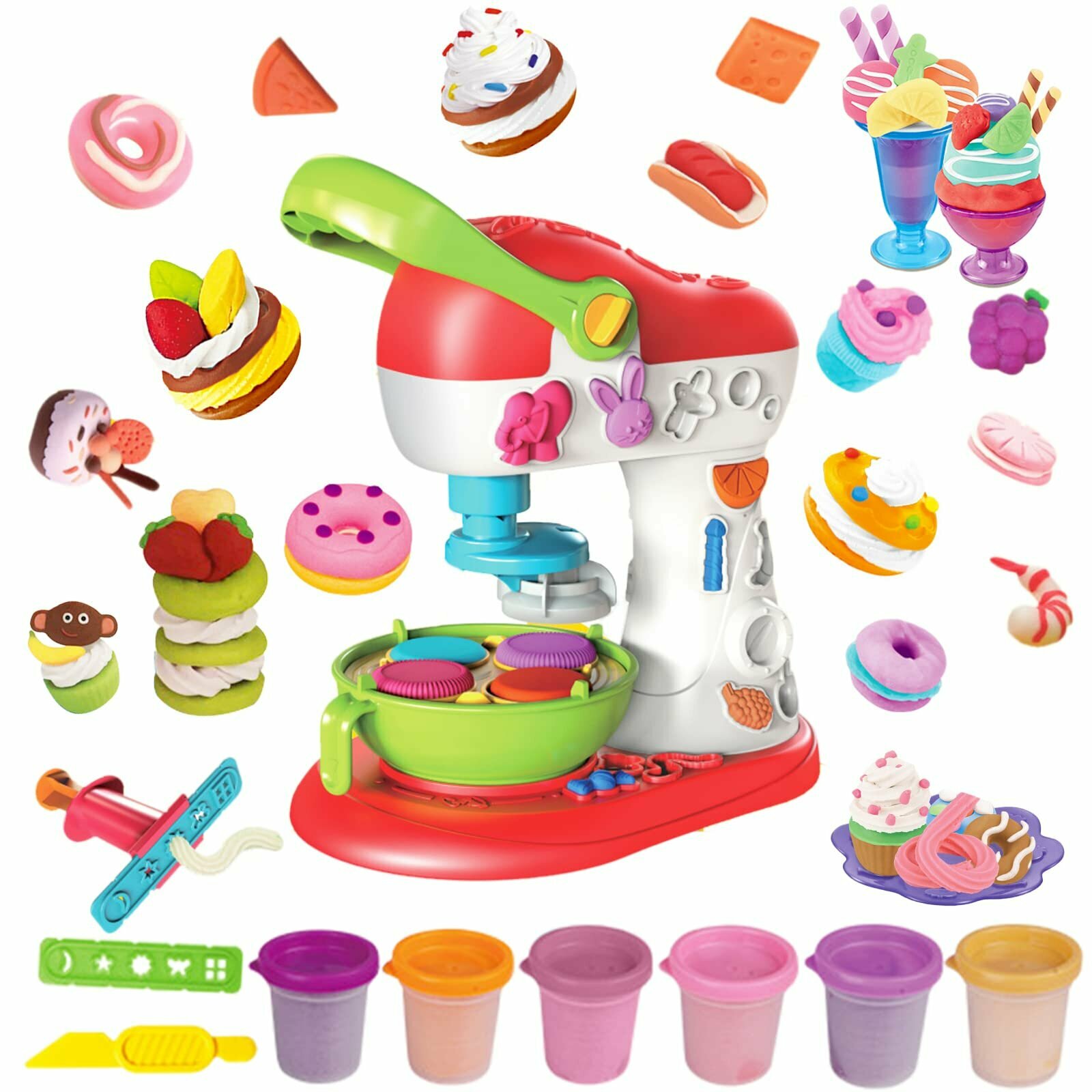 Игровой набор Enki Cake & Dessert DIY, для развития моторики, 3-7 лет, не токсичный