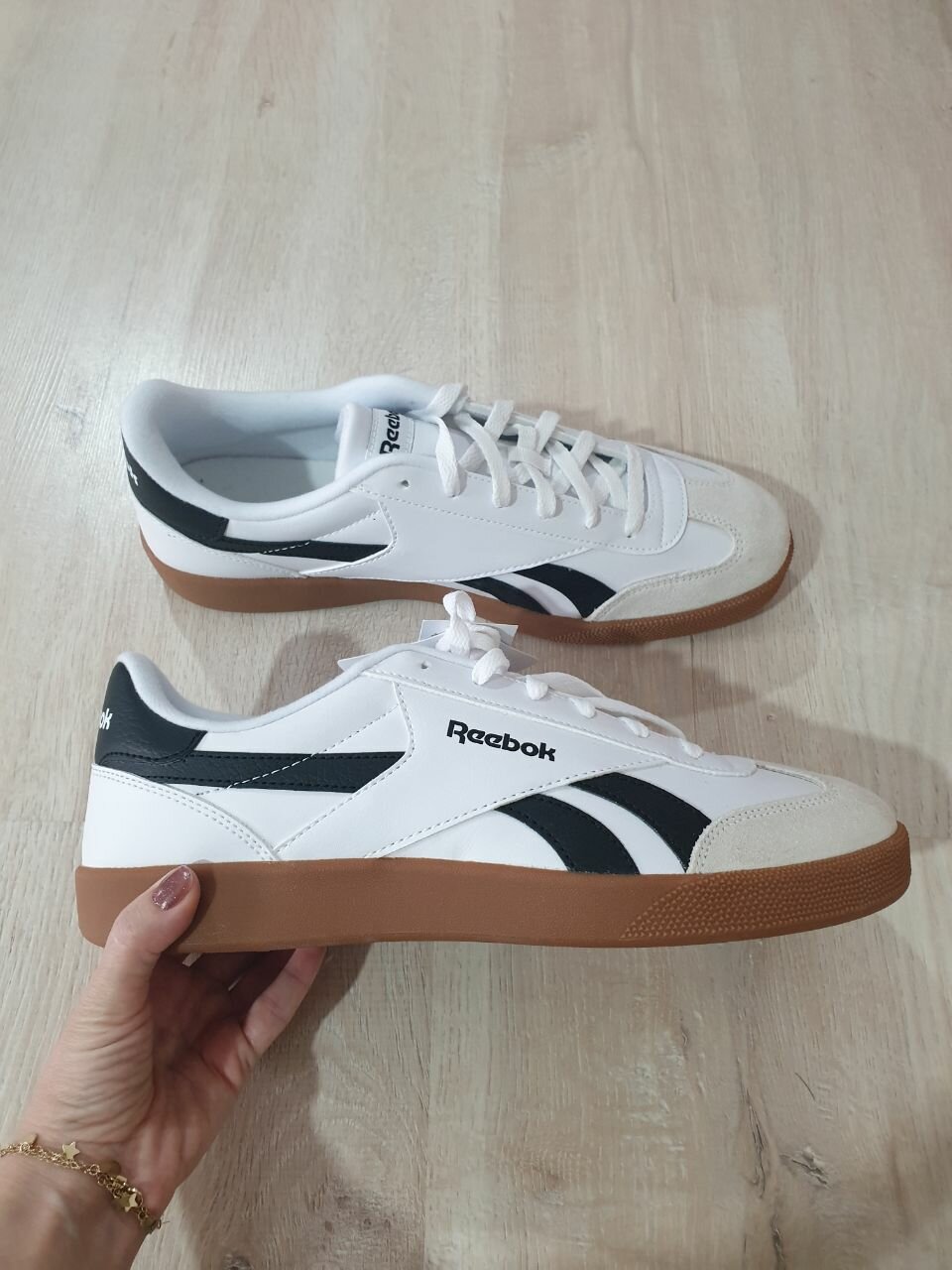 Кроссовки Reebok, размер 45, black - white — фото 1