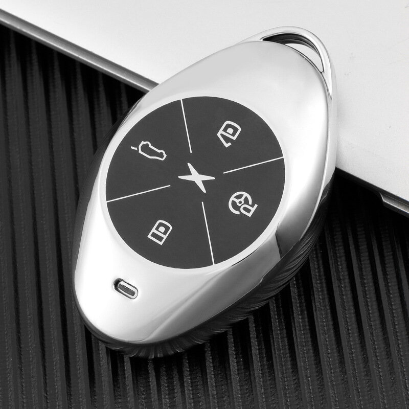 Автомобильный чехол для ключей Xpeng для моделей P7 2022, G3 2021, G3i, P5 с синим цветом защитный чехол аксессуар
