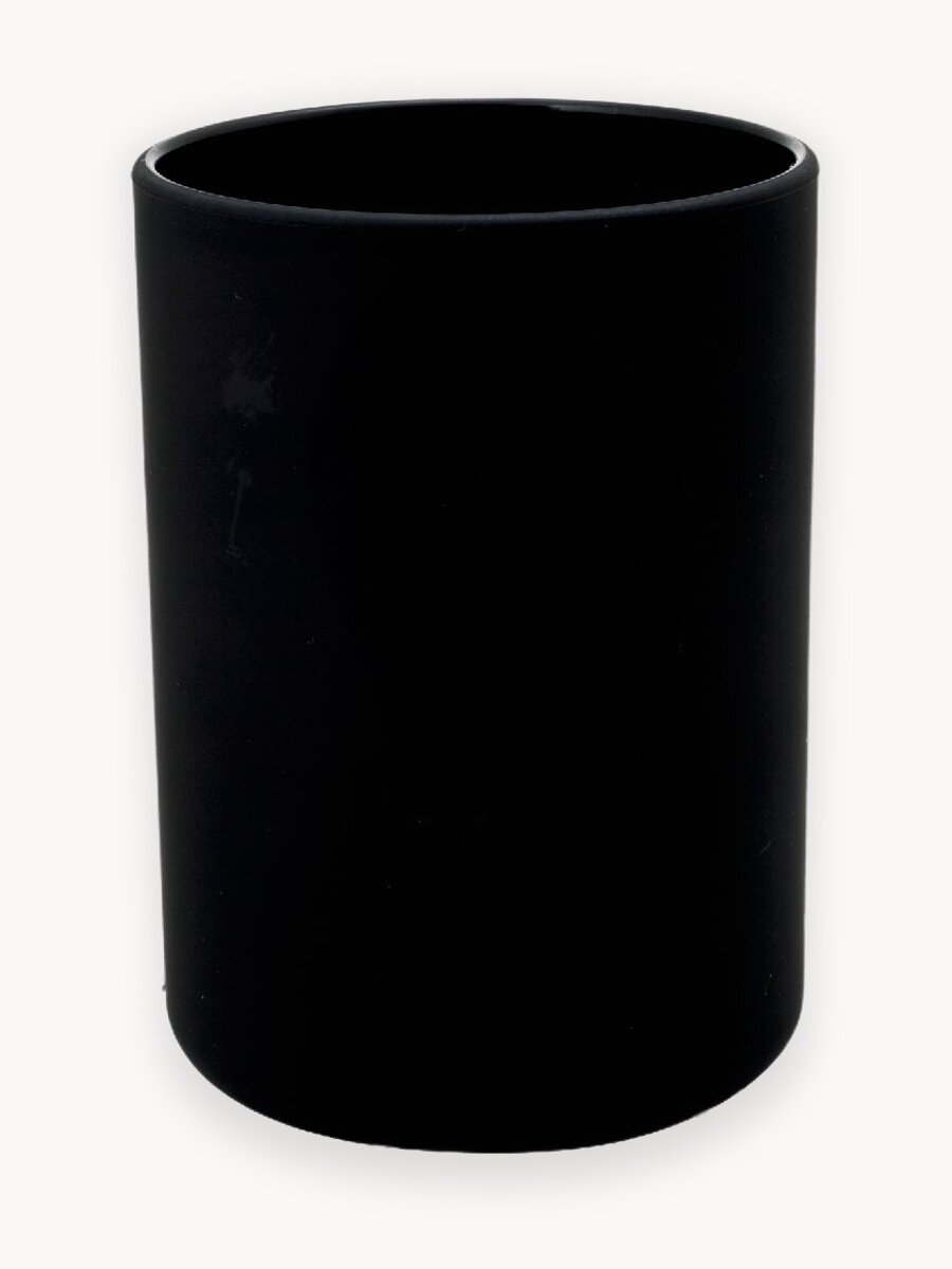 Стакан Swensa, для зубных щеток, черный, пластик, отдельно стоящий, 300мл