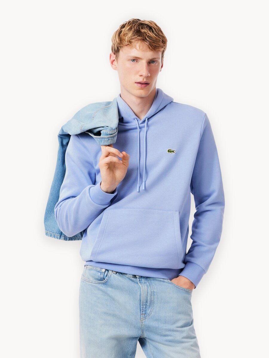 Худи LACOSTE Classic Fit, размер T6, , лавандовый