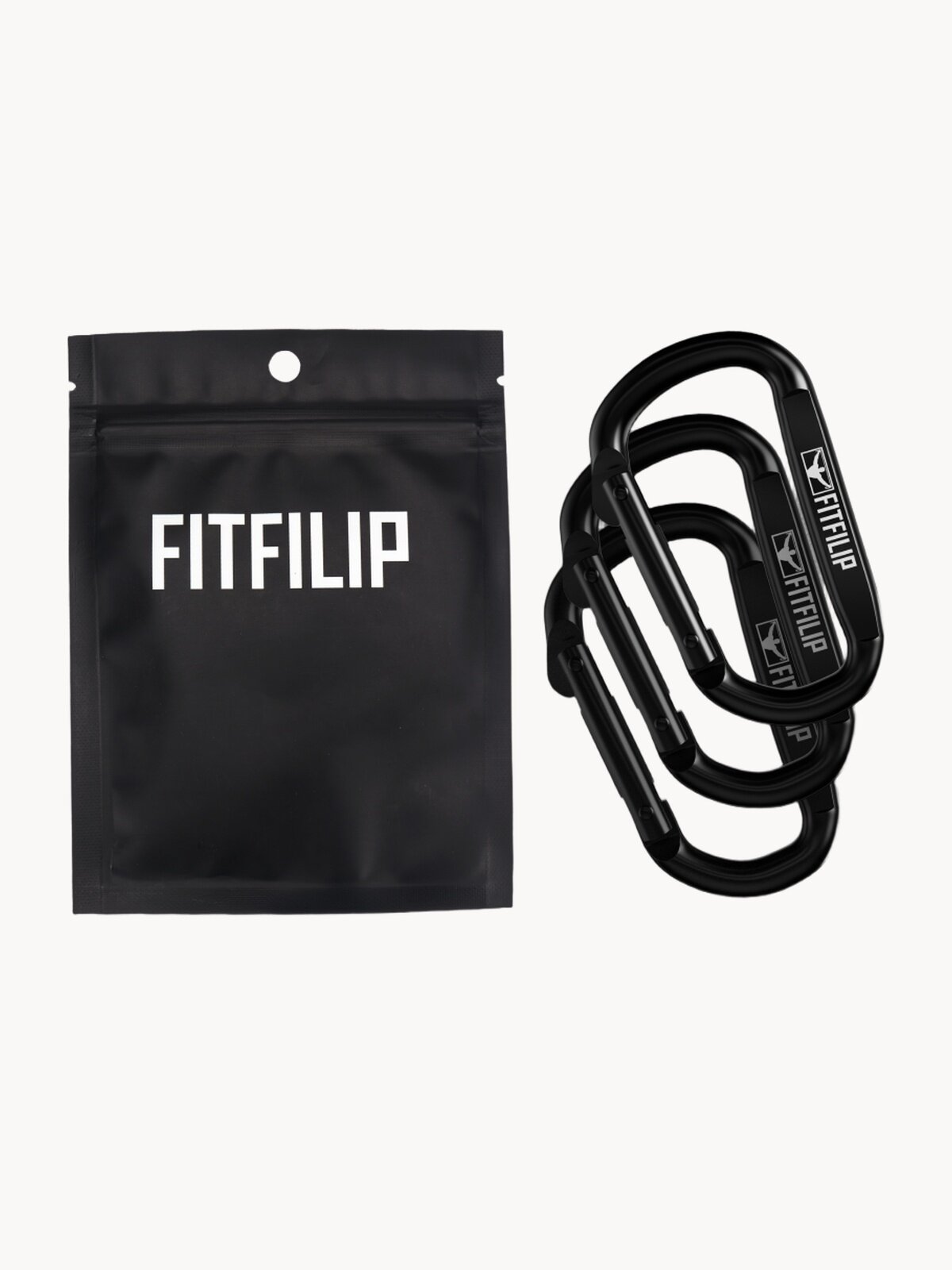 Карабины 3 шт 150 кг универсальные металлические 6мм толщина