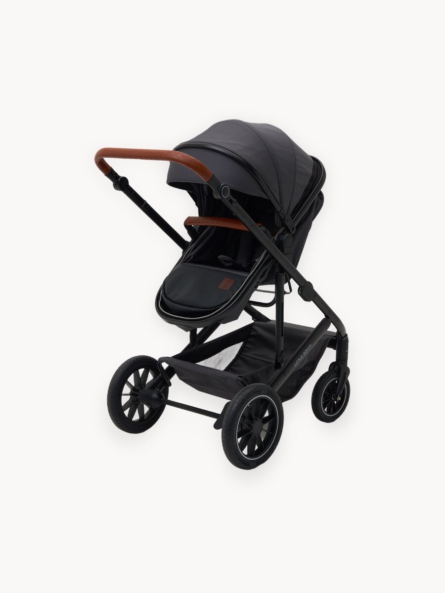 Коляска-трансформер 2 в 1 Little Sonya Leona всесезонная, резиновые колеса